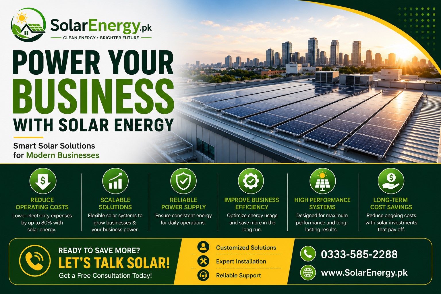Commercial business solar systems by solarenergy.pk 0333-5852288